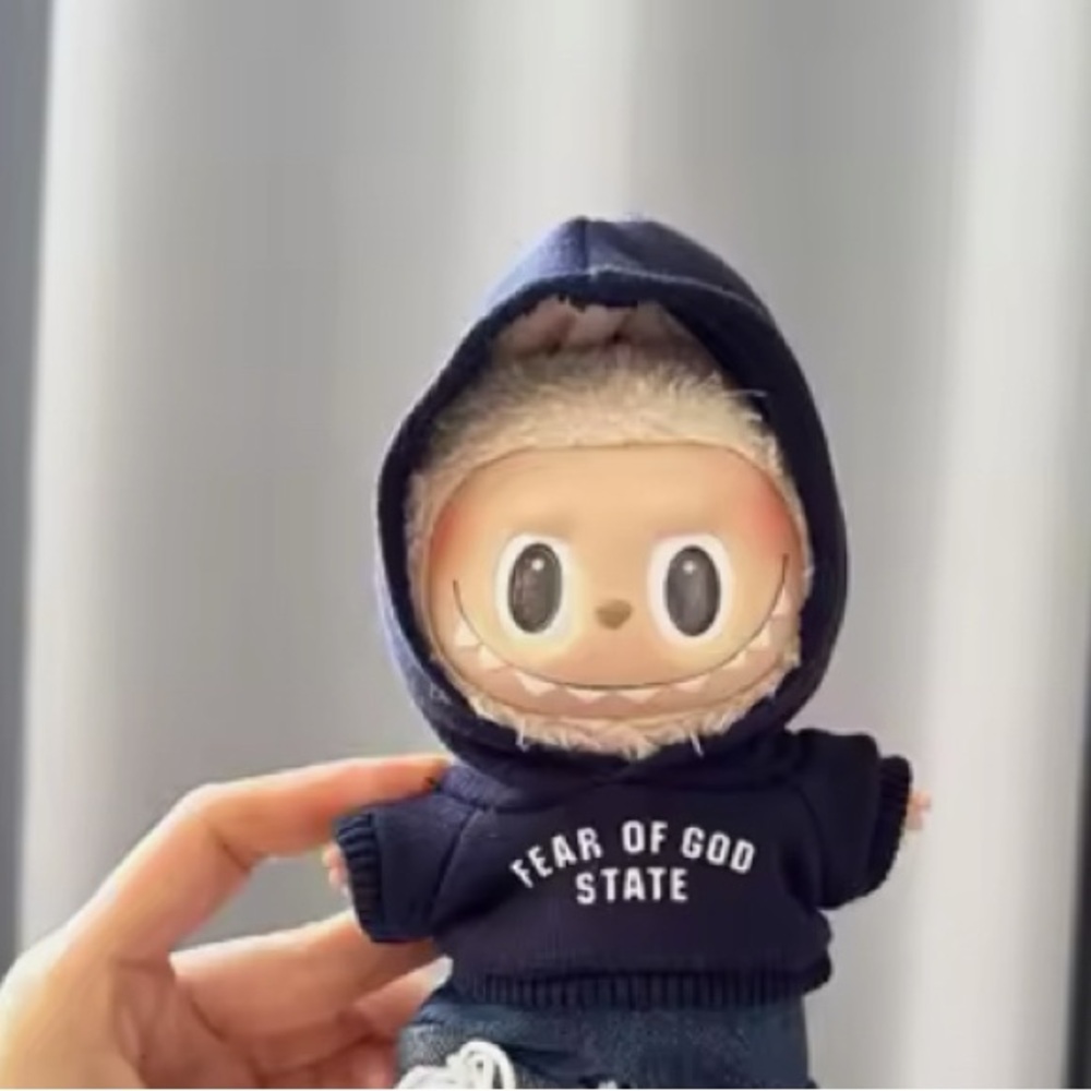 Fear of God Blue Hoodie for toy.